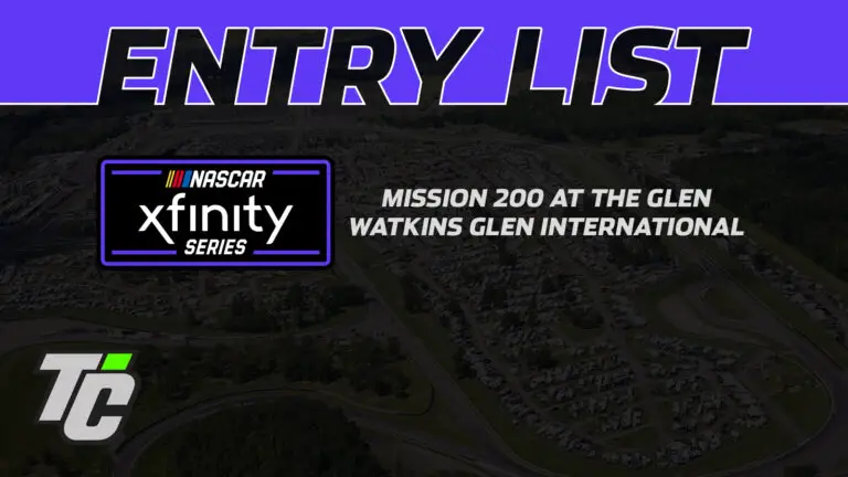 Mission 200 entry list Watkins Glen International NASCAR Xfinity Series