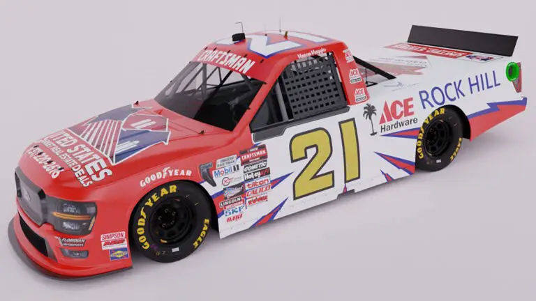 Mason Maggio Ricky Rudd throwback paint scheme Bristol Motor Speedway 2024 NASCAR Craftsman Truck Series Floridian Motorsports