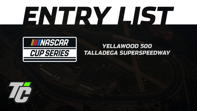 Yellawood 500 entry list NASCAR Cup Series Talladega Superspeedway 2024