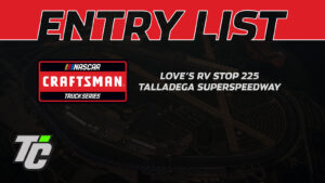 Love's RV Stop 225 entry list Talladega NASCAR Truck Series race 2024