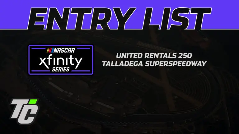 United Rentals 250 entry list Talladega Superspeedway NASCAR Xfinity Series