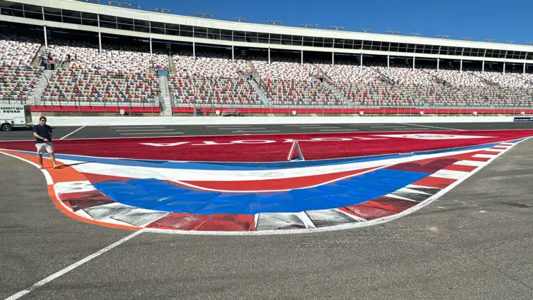 NASCAR swaps turtle curbing to smaller rumble strips on Charlotte ROVAL frontstretch chicane Turn 16