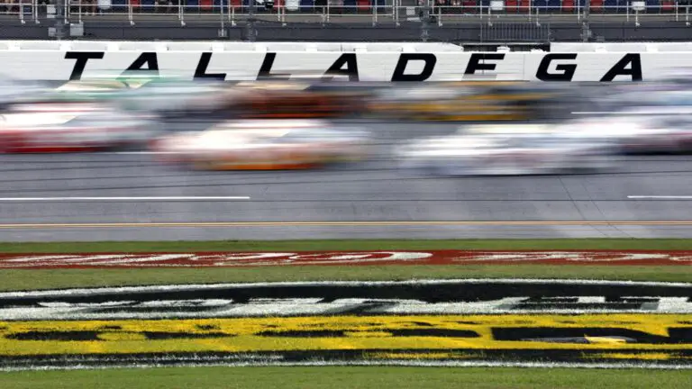 Sammy Smith wins the United Rentals 250 at Talladega Superspeedway post-race inspection official JR Motorsports