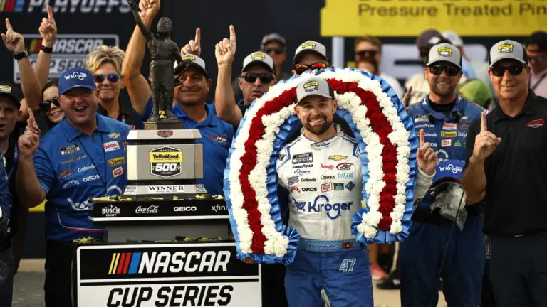 Ricky Stenhouse Jr officially wins YellaWood 500 at Talladega after post-race inspection 2024 JTG Daugherty Racing