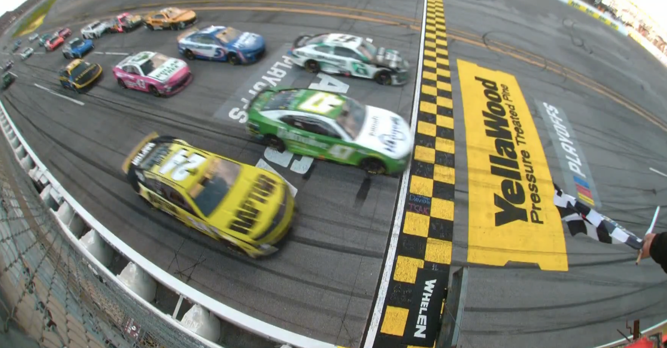 ricky stenhouse william byron brad keselowski photo finish talladega NASCAR NASCAR Cup Series