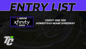 Credit One NASCAR Amex Credit Card 300 entry list Homestead-Miami Speedway NASCAR Xfinity Series 2024