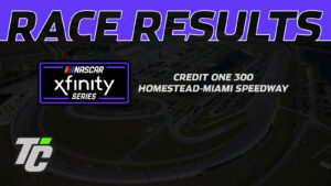 Credit One NASCAR Amex Credit Card 300 race results NASCAR Xfinity Series Homestead-Miami Speedway race results 2024