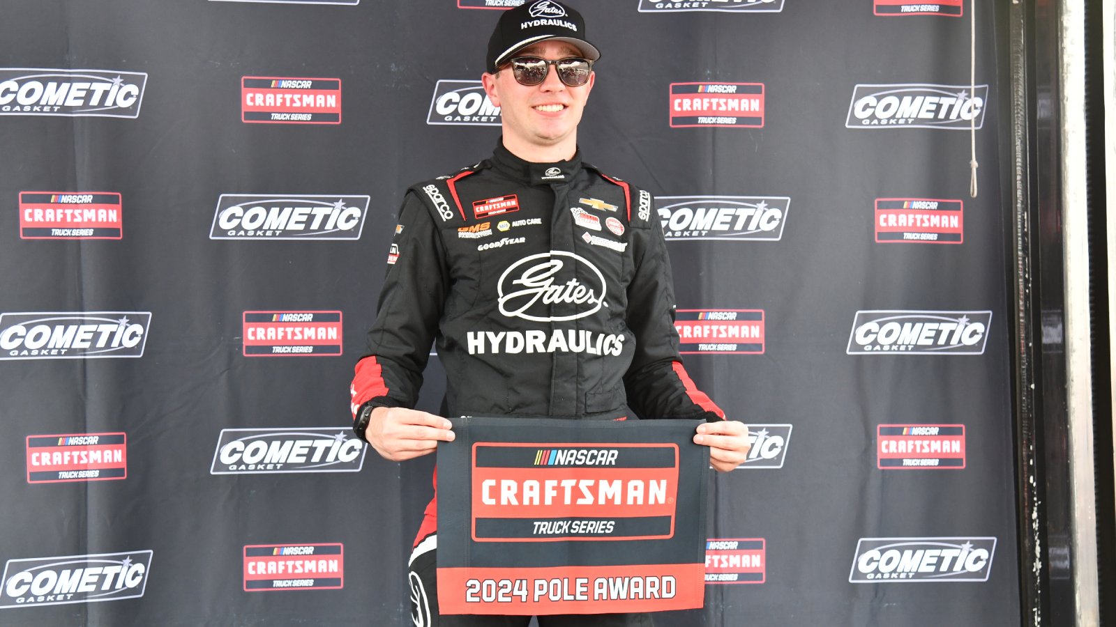 Christian Eckes wins the pole for the 2024 NASCAR Craftsman Truck Series Zip Buy Now, Pay Later 200 at Martinsville Speedway