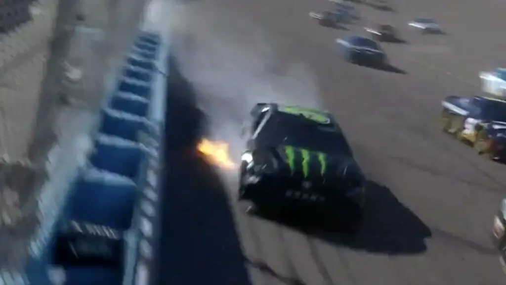 Ty Gibbs hard crash Phoenix Raceway 2024 NASCAR Cup Series Championship Race