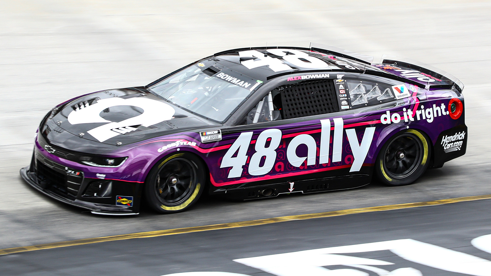 Alex Bowman 2025 No. 48 Ally paint scheme Hendrick Motorsports NASCAR Cup Series