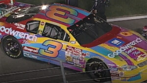 Dale Earnhardt 2000 Peter Max paint scheme used at The Winston and Coca-Cola 600 at Charlotte Motor Speedway