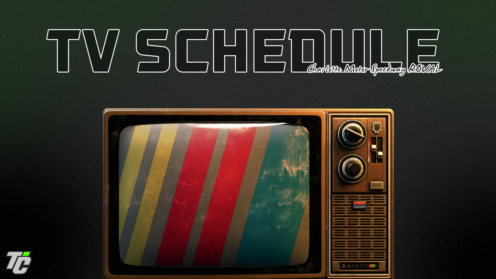 TV schedule for NASCAR Cup, Xfinity, and Truck Series races at Charlotte Roval – October 3–5, 2025, with practice, qualifying, and race times listed.