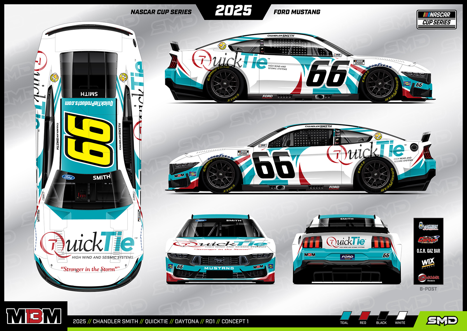 Chandler Smith No. 66 Garage 66 paint scheme 2025 Daytona 500