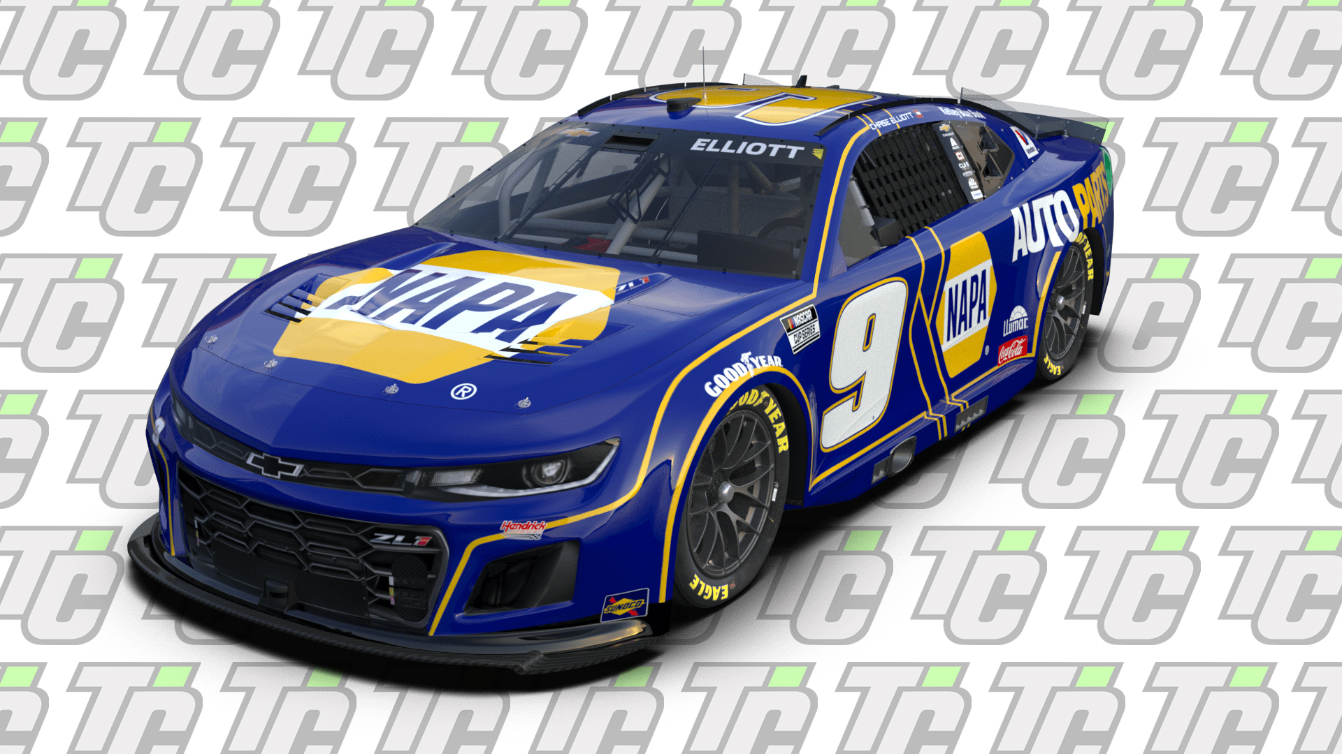 Chase Elliott 2025 NAPA Auto Parts paint scheme Hendrick Motorsports NASCAR Cup Series