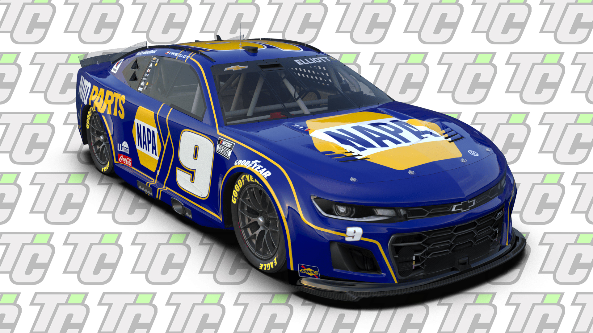 Chase Elliott 2025 NAPA Auto Parts paint scheme Hendrick Motorsports NASCAR Cup Series