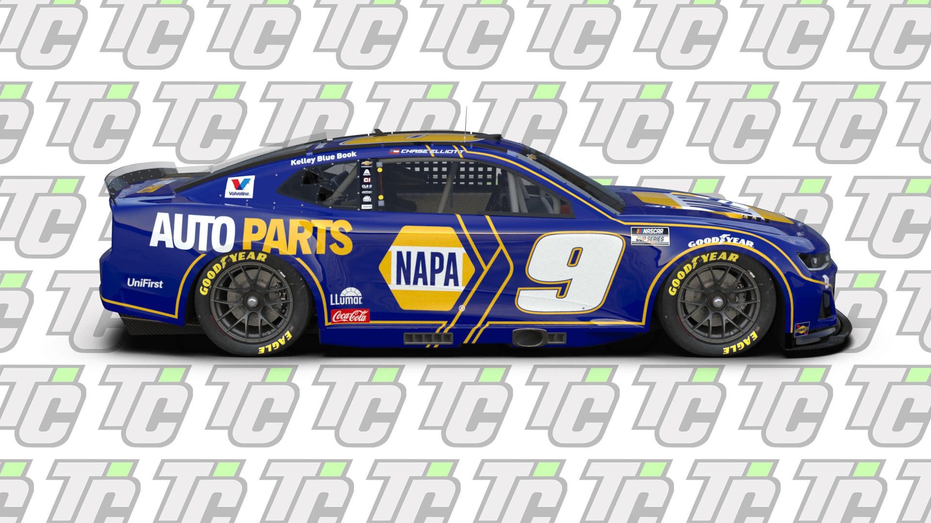 Chase Elliott 2025 NAPA Auto Parts paint scheme Hendrick Motorsports NASCAR Cup Series