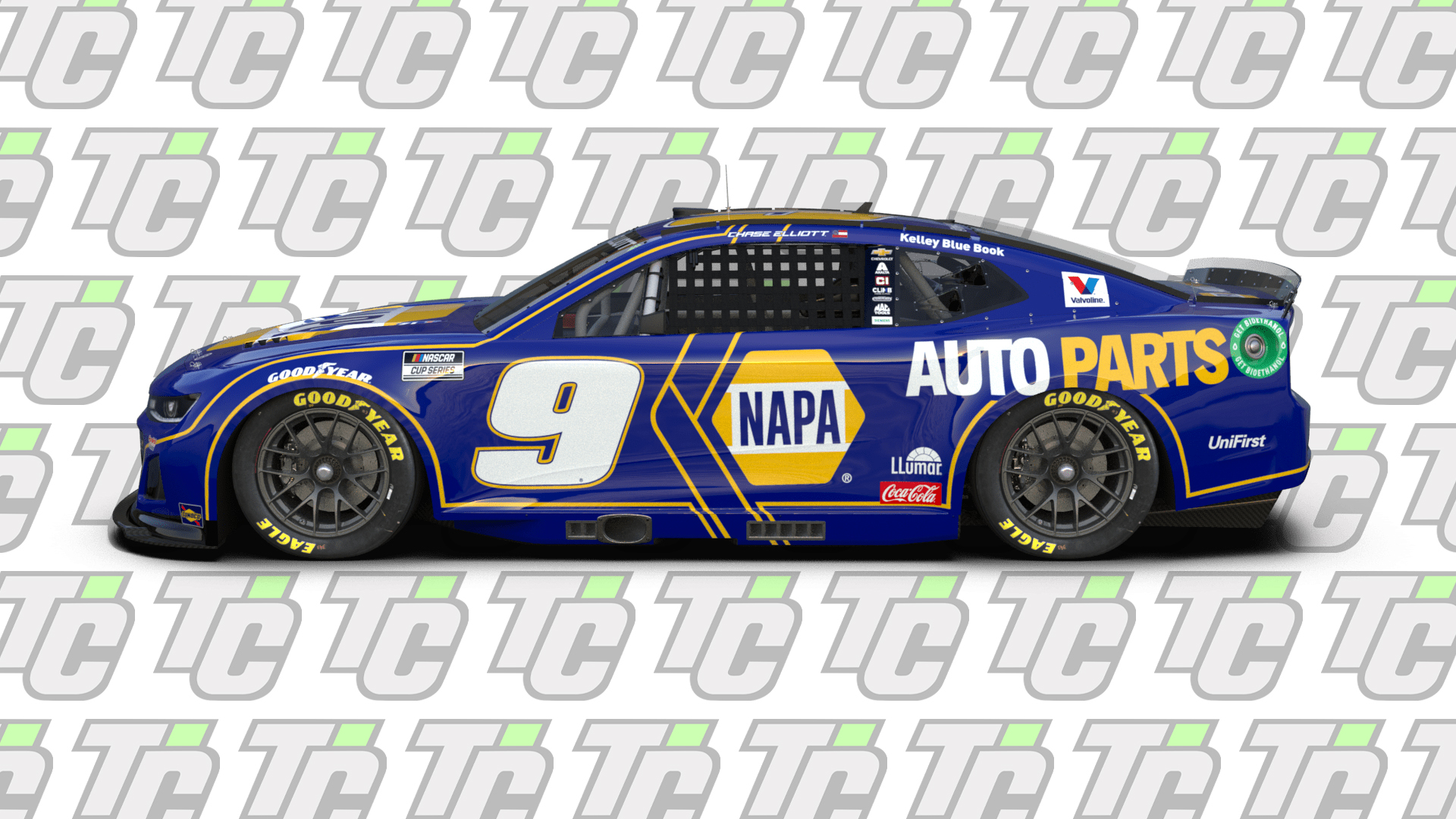 Chase Elliott 2025 NAPA Auto Parts paint scheme Hendrick Motorsports NASCAR Cup Series