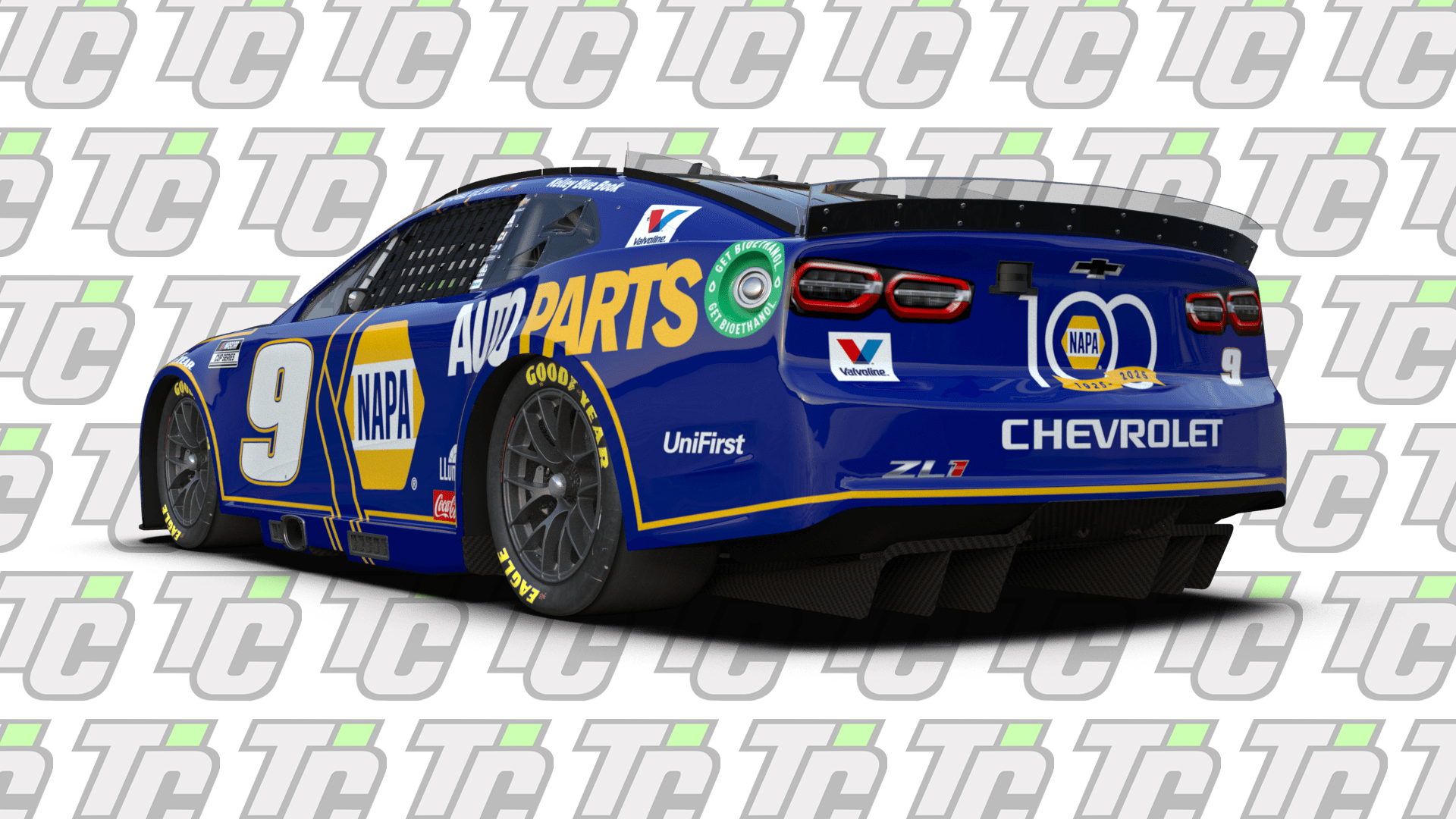 Chase Elliott 2025 NAPA Auto Parts paint scheme Hendrick Motorsports NASCAR Cup Series