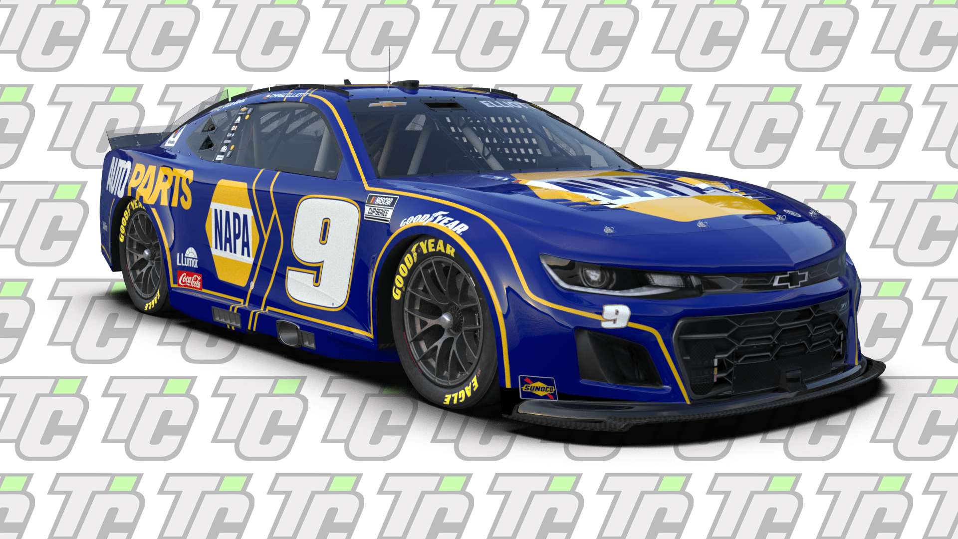 Chase Elliott 2025 NAPA Auto Parts paint scheme Hendrick Motorsports NASCAR Cup Series