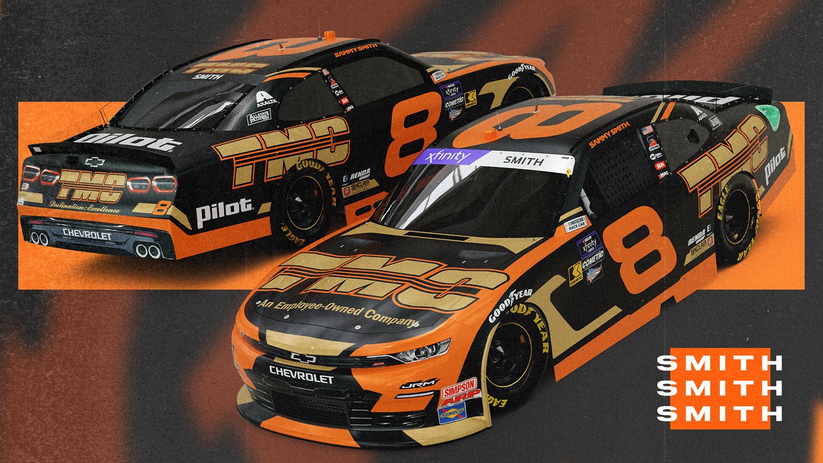 Sammy Smith 2025 TMC paint scheme JR Motorsports NASCAR Xfinity Series car