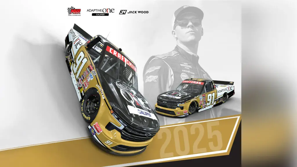 Jack Wood 2025 Adaptive One Calipers paint scheme McAnally-Hilgemann Racing