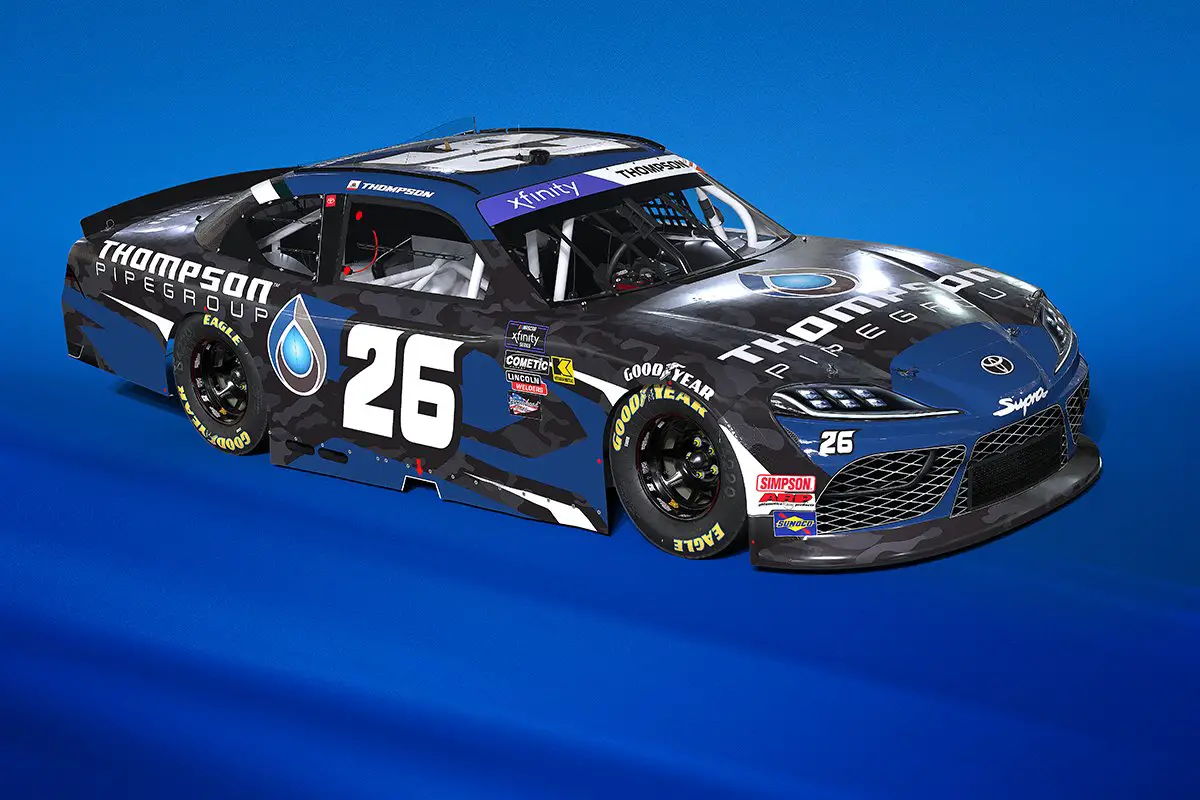 Dean Thompson 2025 Thompson Pipe Group Paint Scheme Sam Hunt Racing NASCAR Xfinity Series