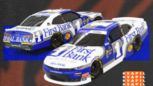 Carson Kvapil 2025 First Bank of Alabama paint scheme JR Motorsports NASCAR Xfinity Series