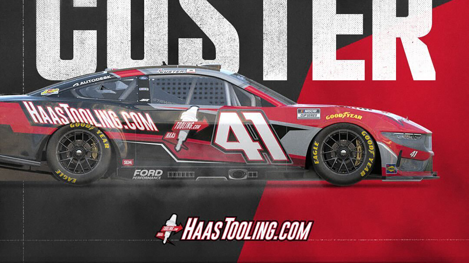 Cole Custer 2025 HaasTooling.com paint scheme Haas Factory team NASCAR Cup Series