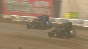 Landon Brooks defeats Brenham Crouch in Tuesday Chili Bowl Nationals Prelim A-Main