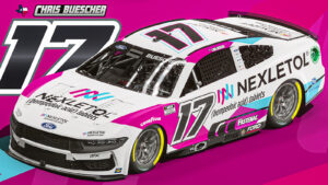 Chris Buescher 2025 NEXLETOL paint scheme RFK Racing