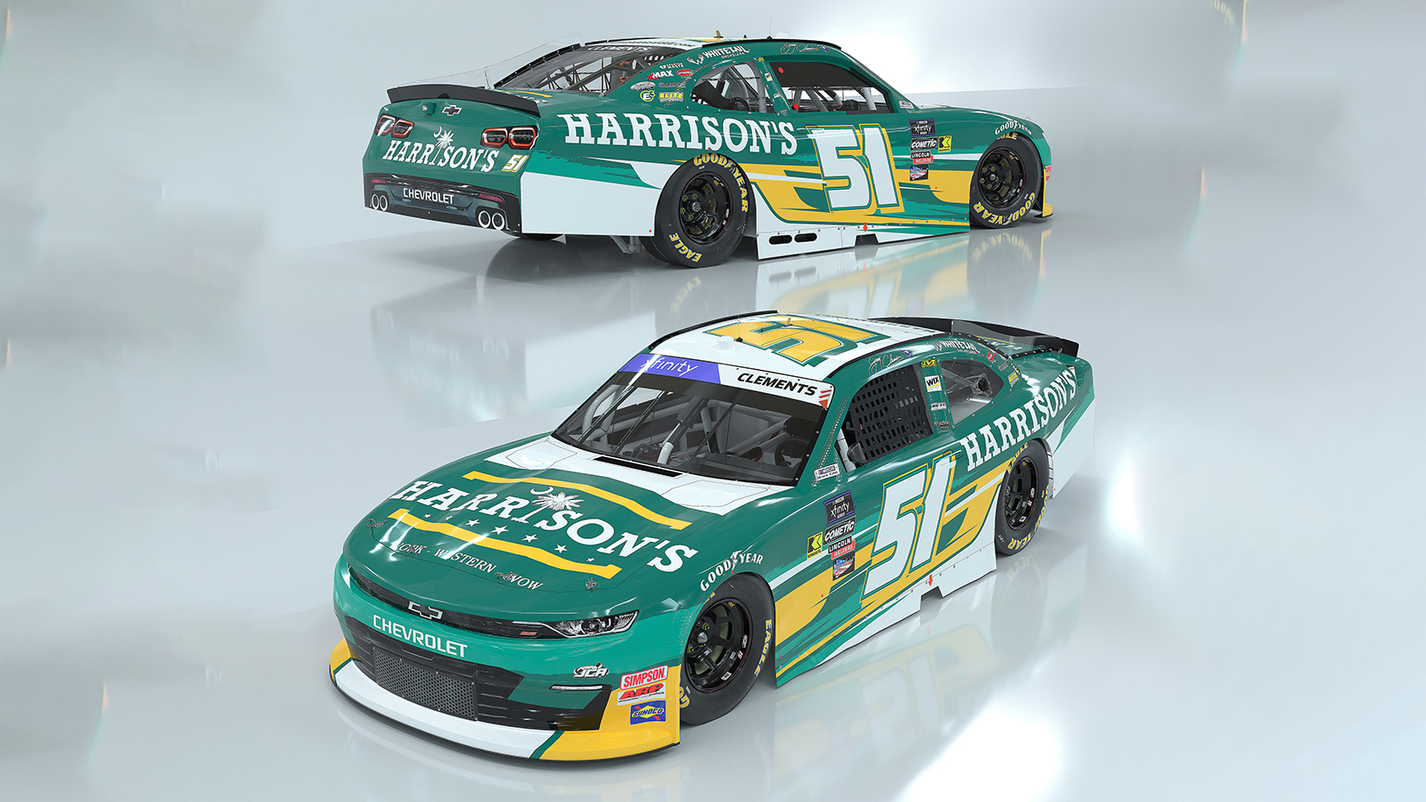 Jeremy Clements 2025 Harrison's Workwear paint scheme