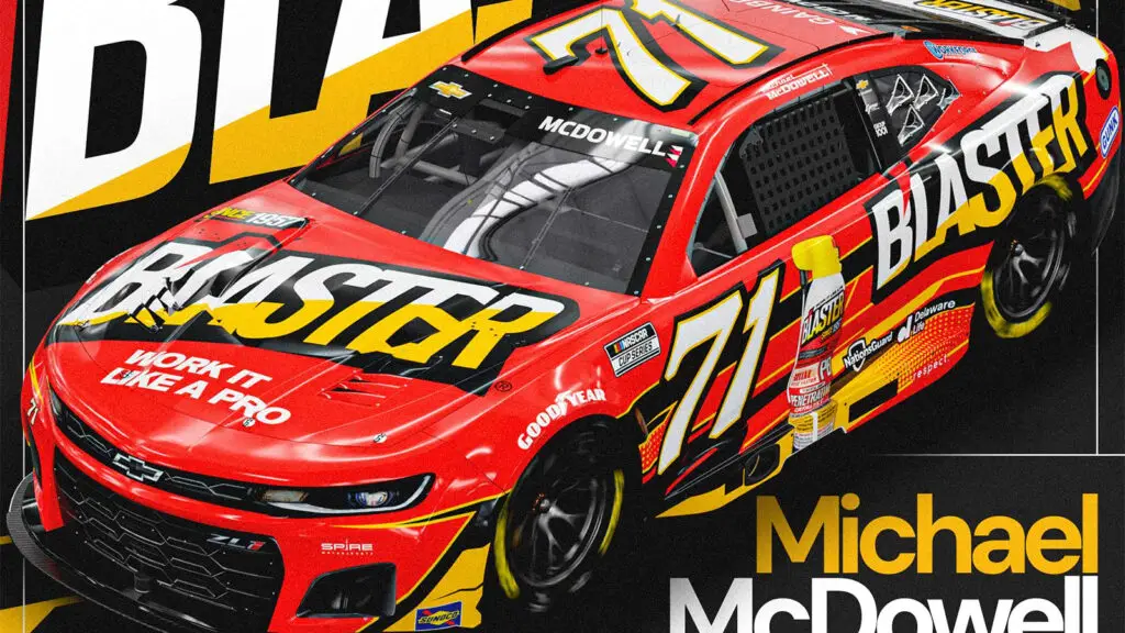 B'laster sponsoring Michael McDowell and Spire Motorsports for two races in 2025 NASCAR Cup Series