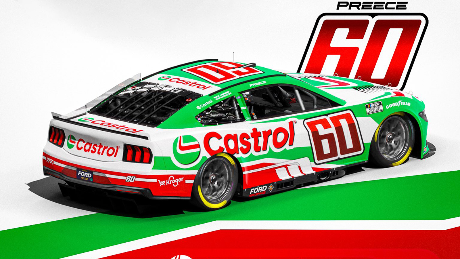 Ryan Preece 2025 Castrol paint scheme No. 60 RFK Racing NASCAR Cup Series