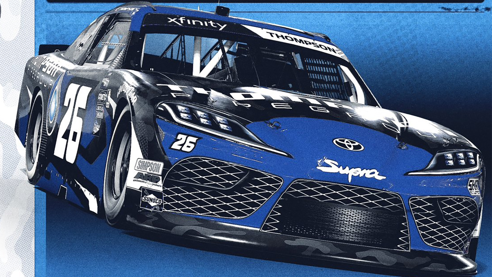 Dean Thompson 2025 Thompson Pipe Group Paint Scheme Sam Hunt Racing NASCAR Xfinity Series