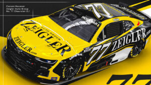 Carson Hocevar 2025 Zeigler Auto Group paint scheme Spire Motorsports NASCAR Cup Series