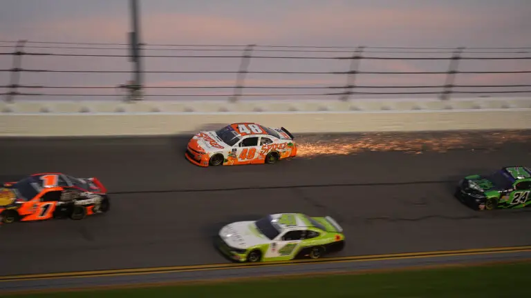 Nick Sanchez crashes out of United Rentals 300 at Daytona after shove from Sheldon Creed