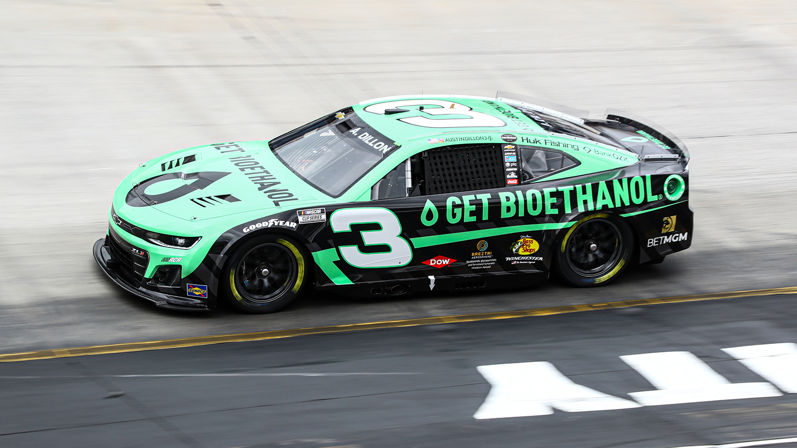 Austin Dillon 2025 Get Bioethanol paint scheme Bristol Motor Speedway Food City 500 Richard Childress Racing