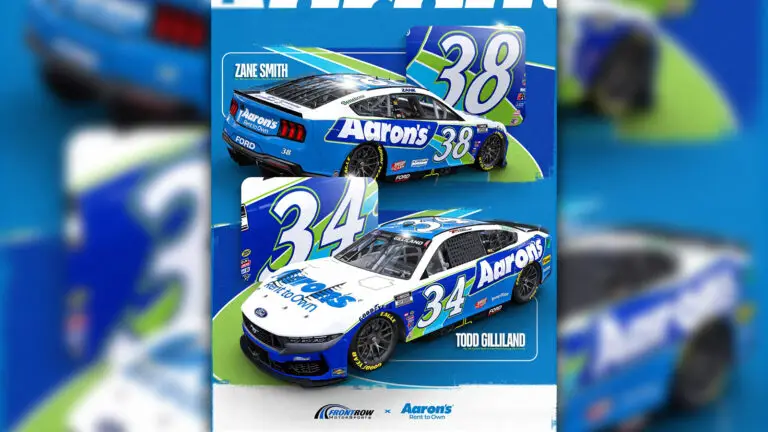 Aaron's to sponsor Front Row Motorsports drivers Todd Gilliland and Zane Smith in 2025