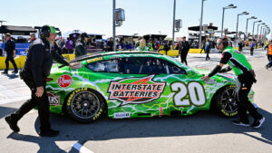 Christopher Bell will go to the rear of the field prior to Sunday's NASCAR Cup Series Pennzoil 400 at Las Vegas due to a throttle body change.