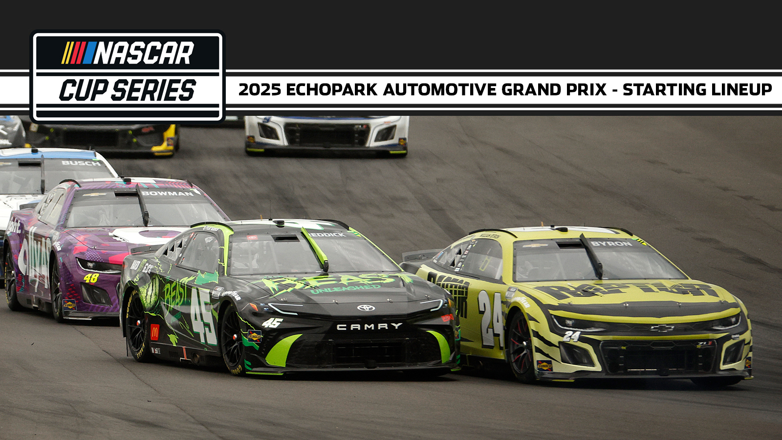 EchoPark Automotive Grand Prix starting lineup NASCAR Cup Series COTA qualifying results