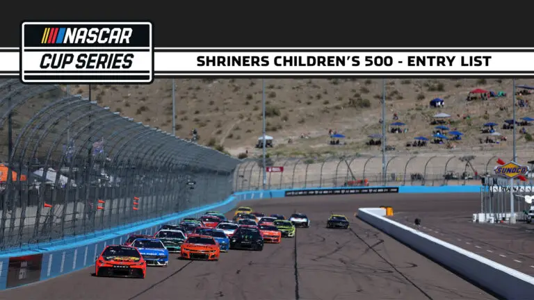 2025 NASCAR Cup Series Shriners Children's 500 entry list Phoenix Raceway