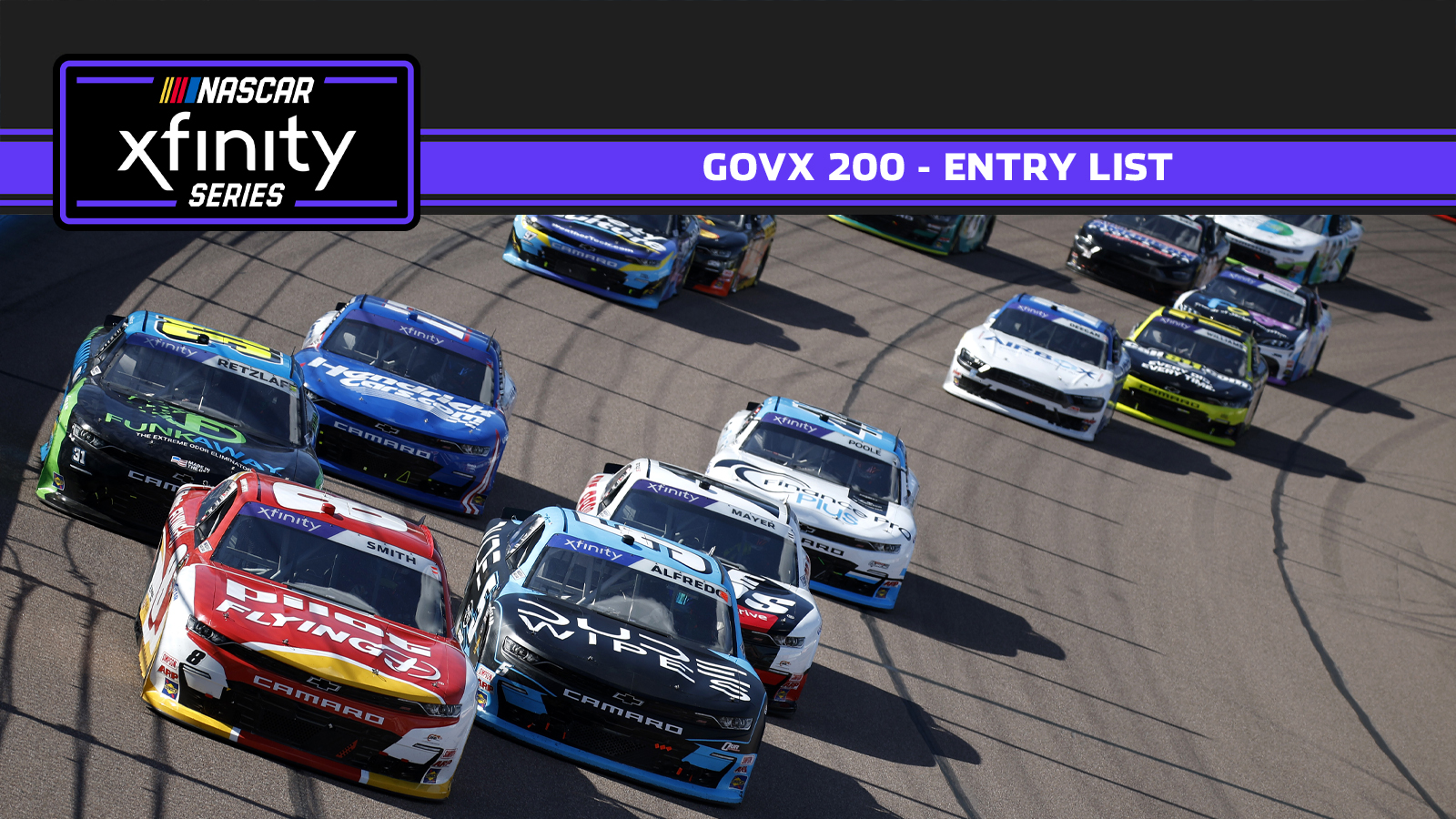 2025 NASCAR Xfinity Series GOVX 200 entry list Phoenix Raceway