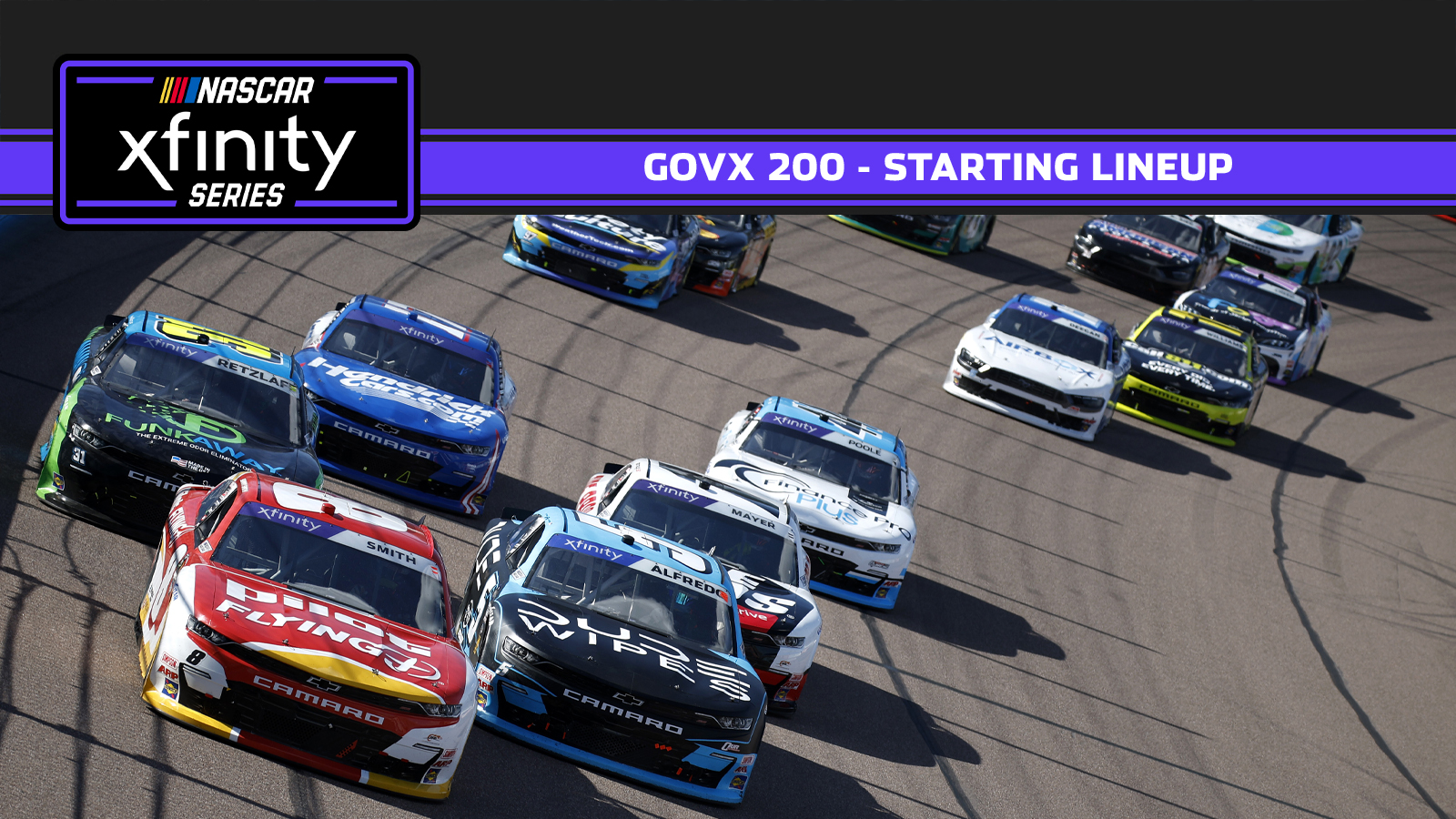 GOVX 200 starting lineup NASCAR Xfinity Series Phoenix Raceway