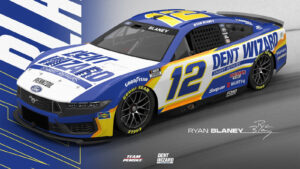 Ryan Blaney 2025 Dent Wizard paint scheme Team Penske