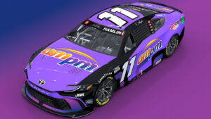 Denny Hamlin 2025 ampm paint scheme Joe Gibbs Racing