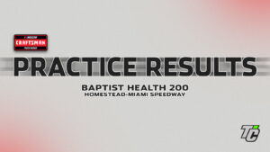 Baptist Health 200 practice results NASCAR Craftsman Truck Series at Homestead-Miami Speedway
