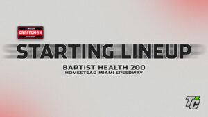 Baptist Health 200 starting lineup NASCAR Craftsman Truck Series Homestead-Miami Speedway