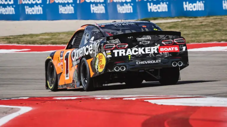 Carson Kvapil runs near front, cuts tire late in NASCAR Xfinity race at COTA