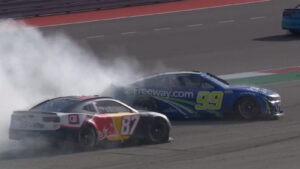 Connor Zilisch crashes out of NASCAR Cup Series debut in hard crash with Daniel Suarez at COTA