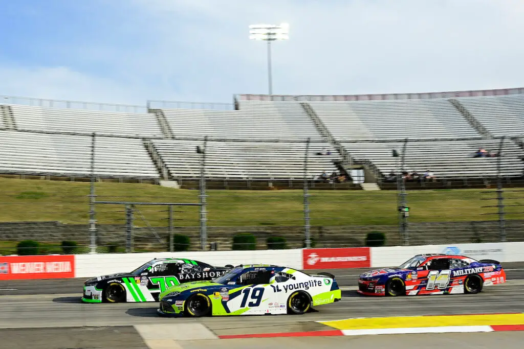 Garrett Smithley 2025 Military 250 paint scheme SS-GreenLight Racing NASCAR Xfinity Series